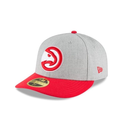 Sapca New Era Atlanta Hawks NBA Heather Low Profile 59FIFTY Fitted - Gri